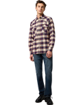 Western Shirt in Birch Blue