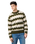 Striped Jumper in Ivy Green