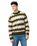 Striped Jumper in Ivy Green