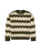 The Wrangler Mens Striped Jumper in Ivy Green