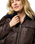 Fringe Wrange Jacket in Brown Leather