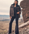 Fringe Wrange Jacket in Brown Leather