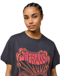 Girlfriend T-Shirt in Faded Black