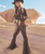 Lainey Wison Patchwork Bell Bottom Trousers in Corduroy