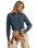 Lainey Wilson Tie Front Denim Shirt in Boho Wash