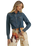 Lainey Wilson Tie Front Denim Shirt in Boho Wash