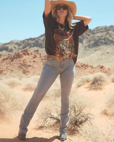 Lainey Wilson Call A Cowboy Oversized Graphic T-Shirt in Mole