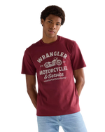 Americana T-Shirt in Ruby Wine