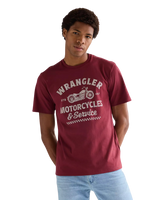 Americana T-Shirt in Ruby Wine
