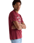 Americana T-Shirt in Ruby Wine