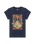 The Wrangler Womens Shrunken Band T-Shirt in Navy