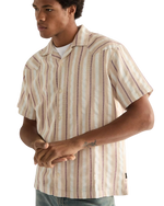Resort Shirt in Tan Ruby Wine