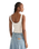 Pleated Corset Top in Worn White