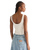 Pleated Corset Top in Worn White