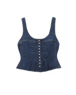 The Wrangler Womens Pleated Corset Top in Lone Rider