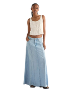 Radiating Maxi Skirt in Desert Sand