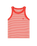 The Wrangler Womens Ringer Vest in Flame Scarlet