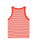 The Wrangler Womens Ringer Vest in Flame Scarlet