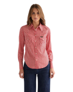 Western Shirt in Flame Scarlet