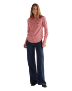 Western Shirt in Flame Scarlet