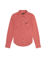 The Wrangler Womens Western Shirt in Flame Scarlet