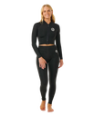 The Rip Curl Womens G-Bomb 1.5mm Wetsuit Trousers in Black