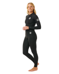 The Rip Curl Womens G-Bomb 1.5mm Wetsuit Trousers in Black