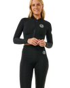 The Rip Curl Womens G-Bomb 1.5mm Wetsuit Trousers in Black
