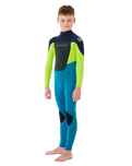 The Rip Curl Boys Omega 3/2mm Back Zip Wetsuit in Navy