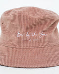 Cord Bucket Hat in Hazy Pink