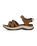 The Teva Womens Tirra Sport Leather Sandals in Tan