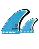 The Futures Fins Mark Richards Twin+1 Fin in Blue, White & Black