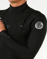 Dawn Patrol 2mm Chest Zip Long Sleeve Wetsuit in Black