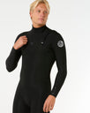 Dawn Patrol 2mm Chest Zip Long Sleeve Wetsuit in Black