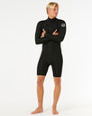 Dawn Patrol 2mm Chest Zip Long Sleeve Wetsuit in Black