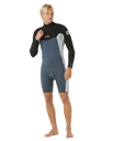 Dawn Patrol 2mm Chest Zip Long Sleeve Wetsuit in Pine Night