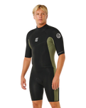 Dawn Patrol 2/2mm Back Zip Spring Wetsuit in Deep Cactus