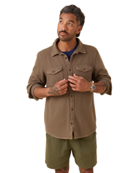 Chroma Blanket Shirt in Kelp Bloom