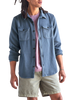 The Outerknown Mens Chroma Blanket Shirt in Marine