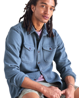 The Outerknown Mens Chroma Blanket Shirt in Marine