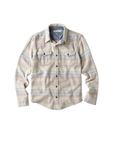 The Outerknown Mens Blanket Shirt in Sunrise Mojave Stripe