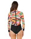 G-Bomb Tropical Back Zip Spring Wetsuit in Neon Waves