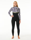 E-Bomb 4/3mm Zip Free Wetsuit in Black & Lime