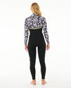 E-Bomb 4/3mm Zip Free Wetsuit in Black & Lime