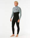 E-Bomb 4/3mm Zip Free Wetsuit in Iced Grey
