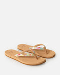 The Rip Curl Womens Freedom Bloom Open Toe Flip Flops in Mango