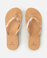 The Rip Curl Womens Freedom Bloom Open Toe Flip Flops in Mango
