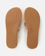 The Rip Curl Womens Freedom Bloom Open Toe Flip Flops in Mango