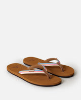 The Rip Curl Womens Freedom Bloom Open Toe Flip Flops in Blue
