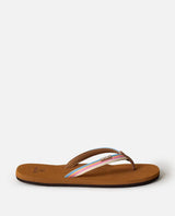 The Rip Curl Womens Freedom Bloom Open Toe Flip Flops in Blue